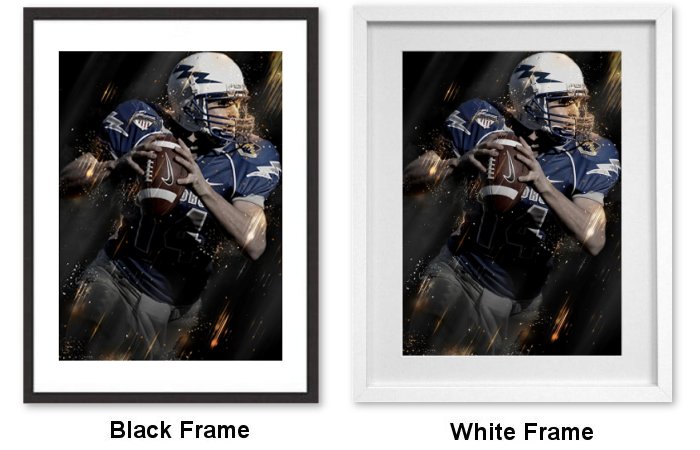 Gridiron Quarterback Framed Print